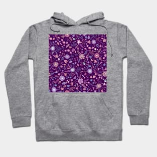 Purple Florals Hoodie